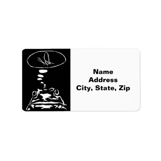 SF動物頭が切れる「飢えたカエルの夢」 ラベル (正面)