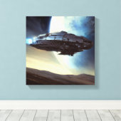 SF周回宇宙船2 キャンバスプリント (インサイチュ (ウッドフロア))