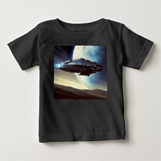 SF周回宇宙船2 ベビーTシャツ (正面)