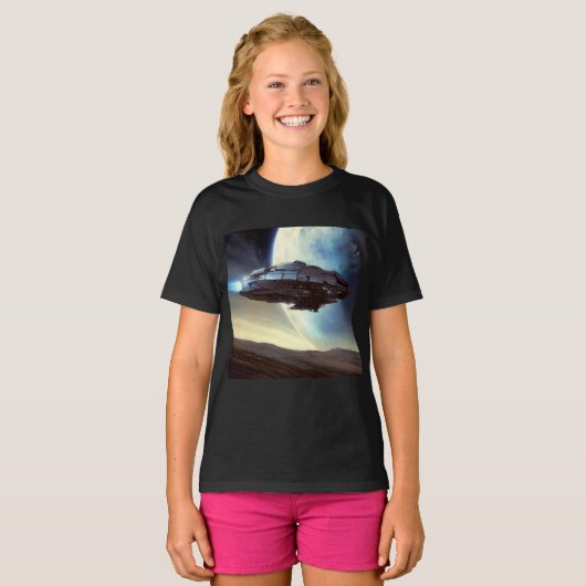 SF周回宇宙船2 Tシャツ (正面フル)