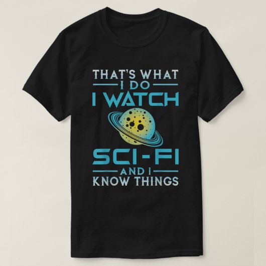 SF好きのTシャツ - スペース・ナード知識のTシャツ Tシャツ (デザイン正面)
