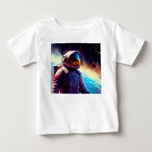 SF宇宙ヒーロー1 ベビーTシャツ (正面)