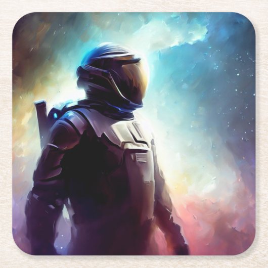 SF宇宙ヒーロー3 スクエアペーパーコースター (正面)