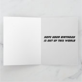 SF宇宙船SCI-FI誕生日カード カード (内部)