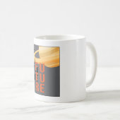 SF宇宙UfoエイリアンSci-Fiギフトおもしろい コーヒーマグカップ (正面右)