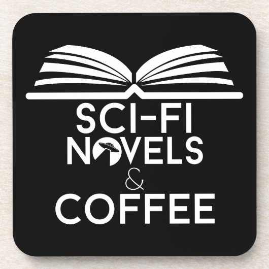 SF小説とコーヒー コースター (正面)
