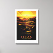 SF旅行広告ムーンタイタン キャンバスプリント (正面)