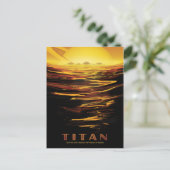 SF旅行広告ムーンタイタン ポストカード (スタンド正面)