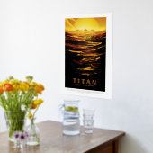 SF旅行広告ムーンタイタン 箔ポスター (レイダウン (キッチン))