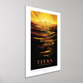 SF旅行広告ムーンタイタン 箔ポスター (レイダウン)