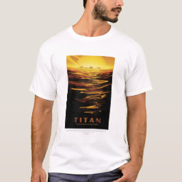 SF旅行広告ムーンタイタン Tシャツ