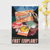 SF旅行広告、惑星51ペガシb カード (黄色い花)