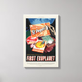 SF旅行広告、惑星51ペガシB キャンバスプリント (正面)