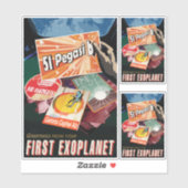 SF旅行広告、惑星51ペガシb シール (シート)