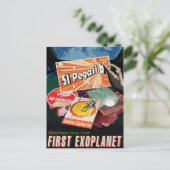 SF旅行広告、惑星51ペガシb ポストカード (スタンド正面)