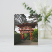 SF日本のティーガーデンテンプルゲート#2はがき ポストカード (スタンド正面)