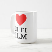 SF映画が好き コーヒーマグカップ (正面左)