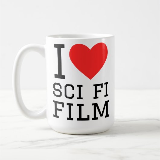 SF映画が好き コーヒーマグカップ (左)
