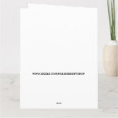 SF曲線革の女性誕生日カード カード (裏面)