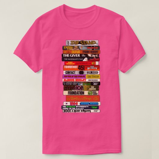 SF書架 Tシャツ (デザイン正面)