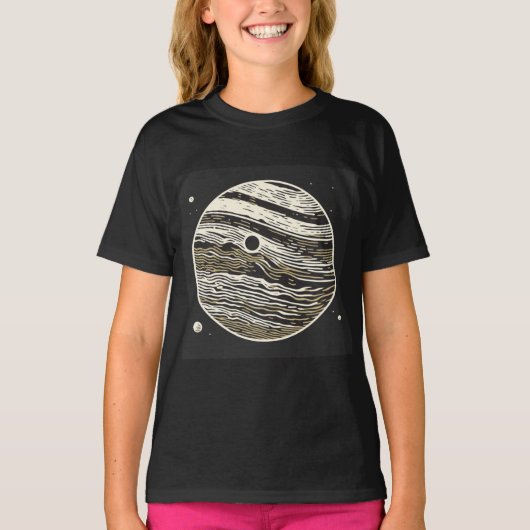 SF木星ウッドカット1 Tシャツ (正面)