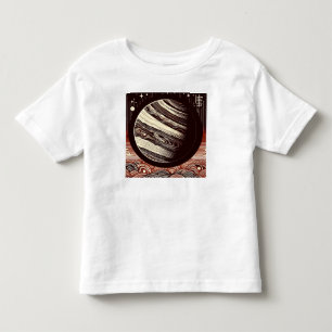 SF木星ウッドカット2 トドラーTシャツ