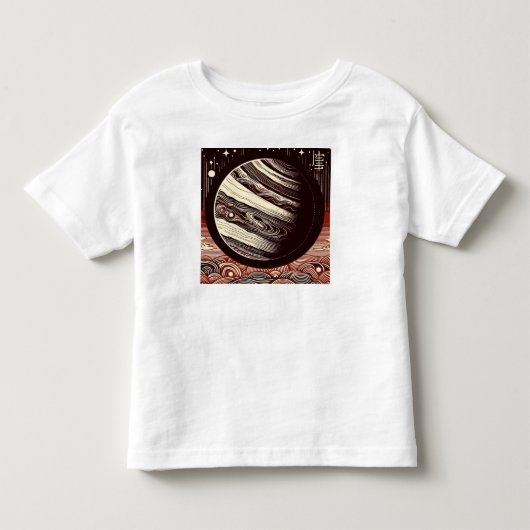 SF木星ウッドカット2 トドラーTシャツ (正面)