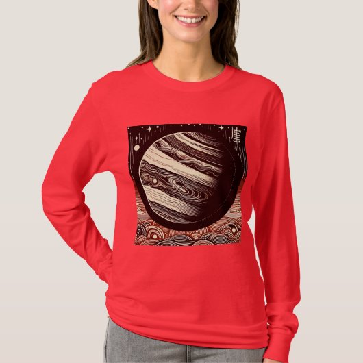 SF木星ウッドカット2 Tシャツ (正面)