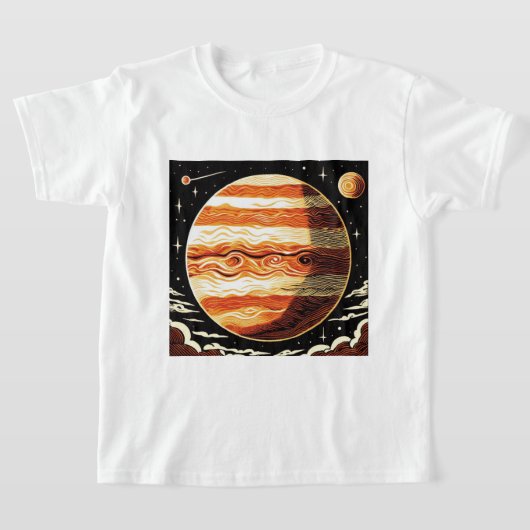 SF木星ウッドカット3 Tシャツ (レイダウン)