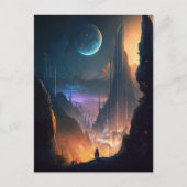 SF未来都市はがき ポストカード (正面)