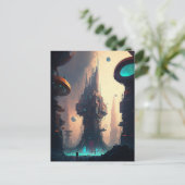 SF未来都市はがき ポストカード (スタンド正面)