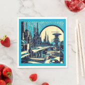 SF未来都市ウッドカット3 スタンダードランチョンナプキン (インサイチュ)