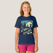 SF未来都市ウッドカット3 Tシャツ (正面フル)