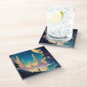 SF未来都市コースター ガラスコースター (アングル)