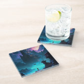 SF未来都市コースター ガラスコースター (アングル)