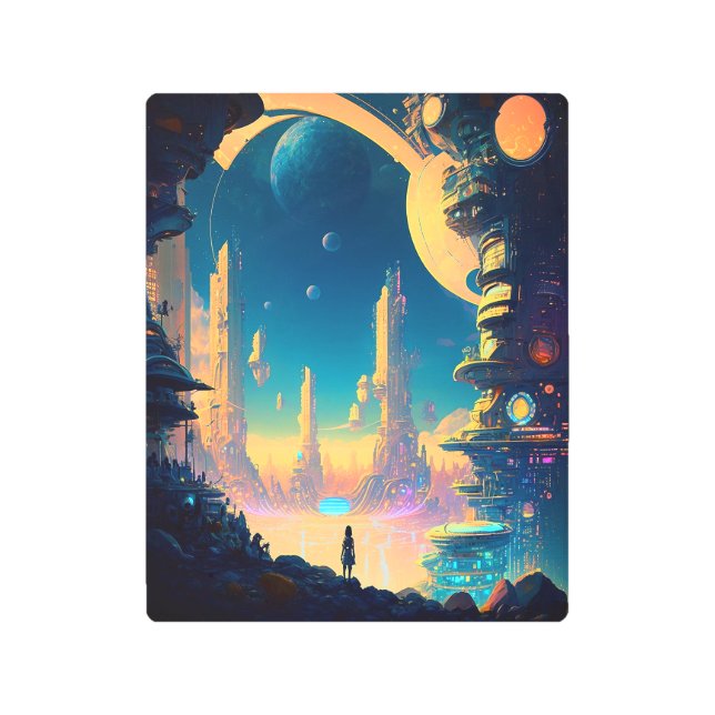 SF未来都市メタルプリント メタルプリント (正面)