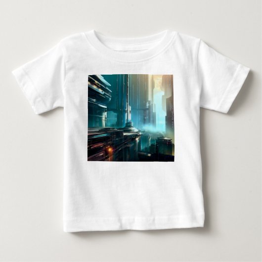 SF未来都市3 ベビーTシャツ (正面)