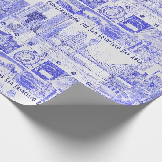 SF湾からのメリークリスマス ラッピングペーパー (角)