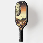 SF火星の風景ウッドカット(1) ピックルボールラケット (左)