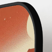 SF火星の風景ウッドカット(4) ピックルボールラケット (左詳細)