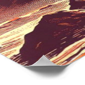 SF火星横向きウッドカット2 ポスター (角)