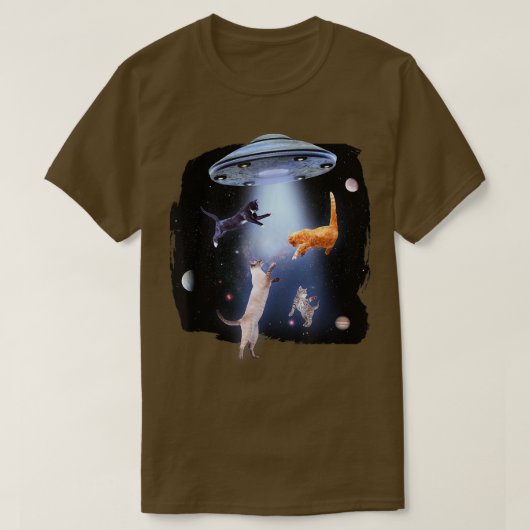 SF猫好き宇宙船1917 Tシャツ (デザイン正面)