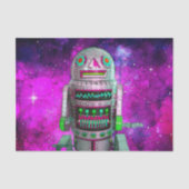 SF玩具ロボットパープル銀河系レトロクール 薄葉紙 (正面)