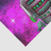 SF玩具ロボットパープル銀河系レトロクール 薄葉紙 (詳細)