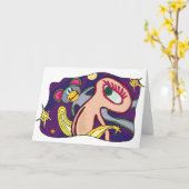 SF生き物グリーティングカード カード (黄色い花)