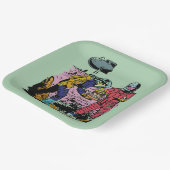 SF誕生会宇宙時代SF ペーパープレート (傾斜あり)