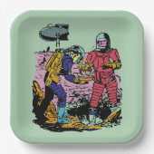 SF誕生会宇宙時代SF ペーパープレート (正面)