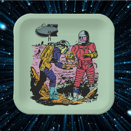 SF誕生会宇宙時代SF ペーパープレート