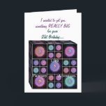 SF誕生日付き21年カード – おもしろい カード<br><div class="desc">SFIユーモアのあるテーマ付き誕生日カード – 外側の上位文字と内側のすべての文字を変更できます。</div>