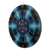 SF銀河系ブルーライト抽象芸術アート4 ダーツボード (正面右)